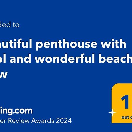 Beautiful Penthouse With Pool And Wonderful Beach View オリーバ エクステリア 写真