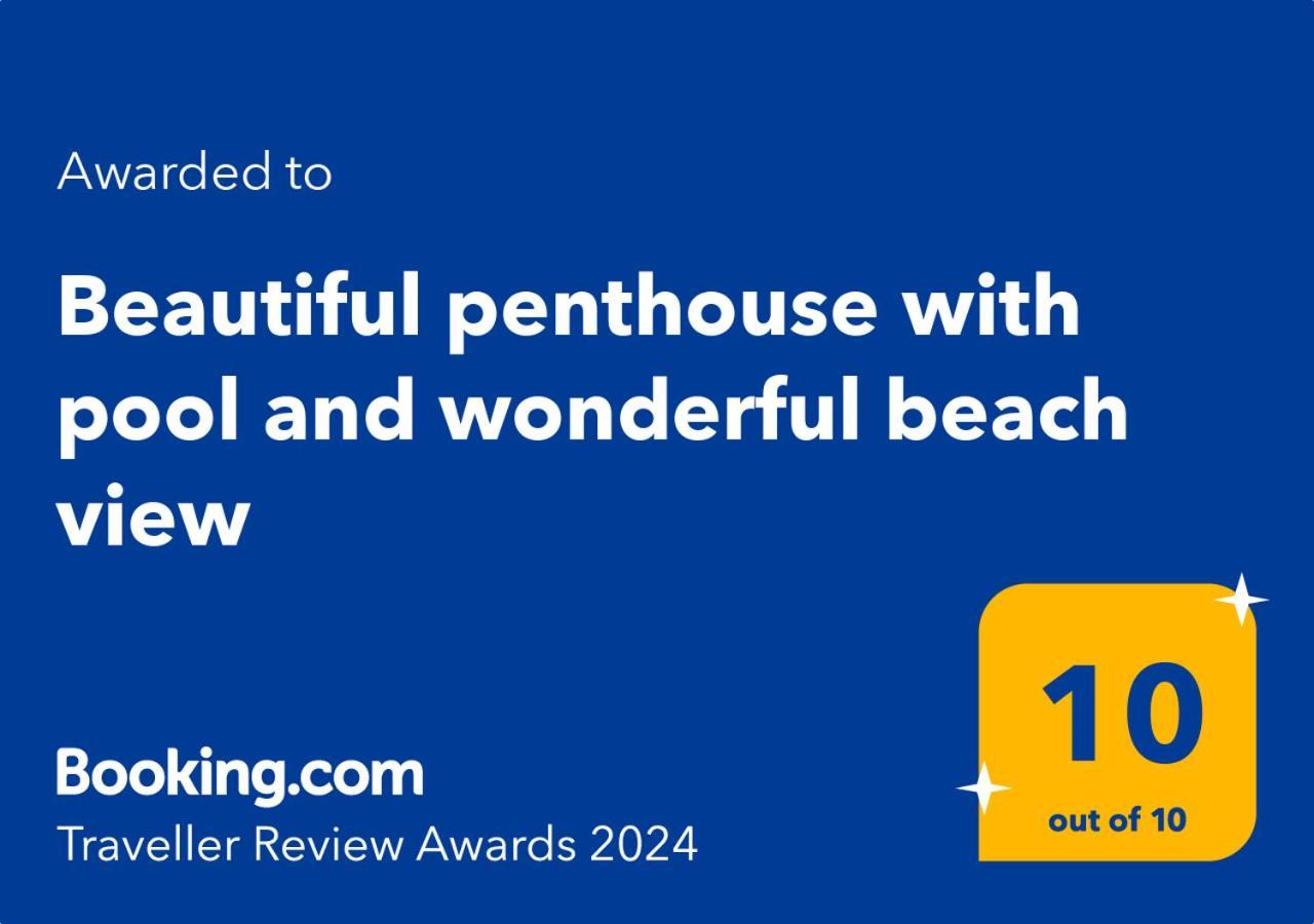 Beautiful Penthouse With Pool And Wonderful Beach View オリーバ エクステリア 写真